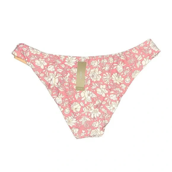 J.Crew Floral High Leg Bikini Bottoms Large NWT Pink Swimwear - Picture 2 of 4